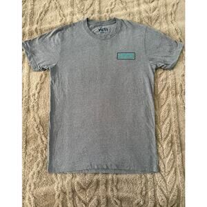 YETI Gray Coastal Fishing Graphic Tee Marlin Cooler Shirt Small